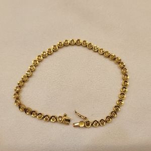 18k Japan Gold Tennis Bracelet 16 cm